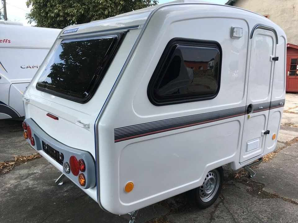 Neu Mini Wohnwagen Niewiadow N 126 ET mit WC nur 750kg in Ottendorf-Okrilla