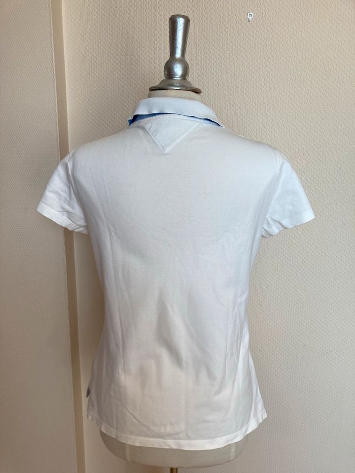 Tommy Hilfiger Poloshirt Weiß Gr. L Slimfit in Vechta