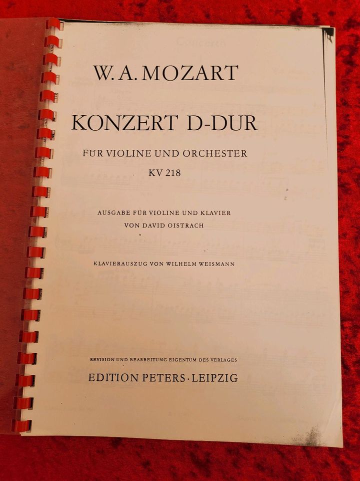 Noten Violinkonzert - Mozart in Berlin