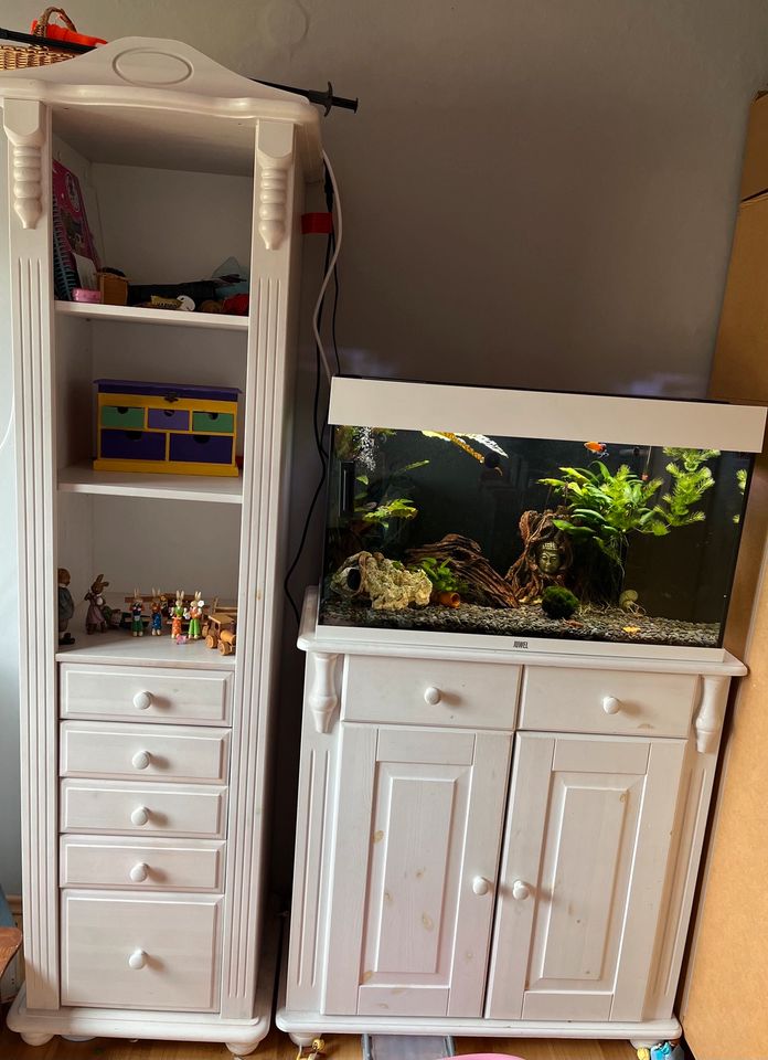 Kinderzimmer Kleiderschrank Kommode/Wickelkommode Regal Echtholz in Leun