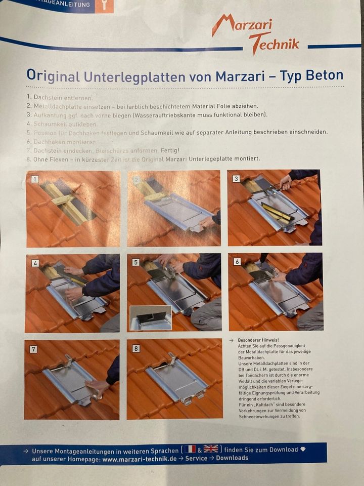 Marzari Metalldachplatte Typ Beton verzinkt in Röthenbach (Allgäu)