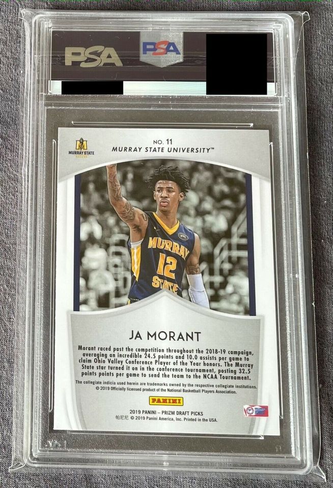 2019-20 Panini Prizm Draft Picks Ja Morant Crusade PSA 9 #11 in Köln