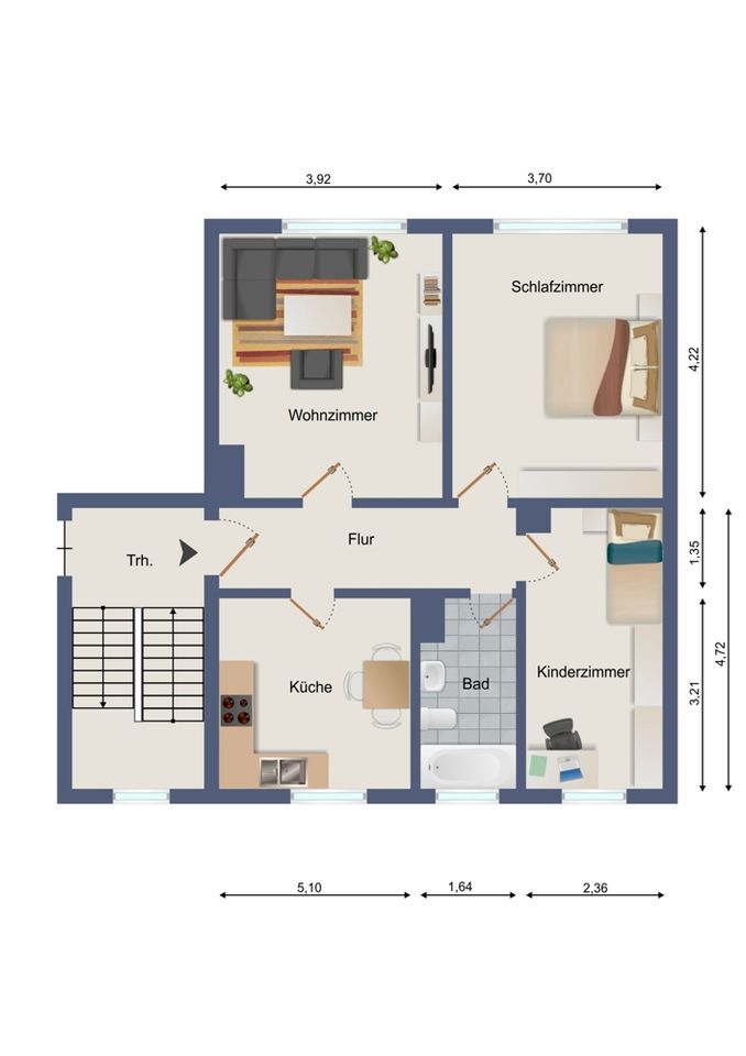 Altersgerechte 3-Raum-Wohnung! in Zella-Mehlis