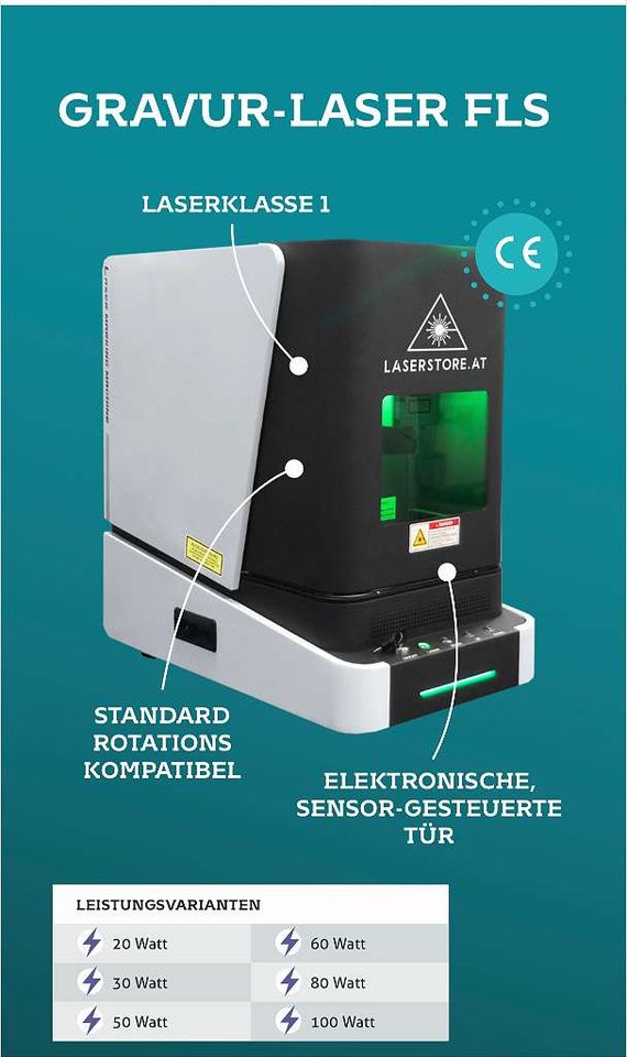 Gravurlaser / Fiberlaser der FLS Serie in Bachhausen