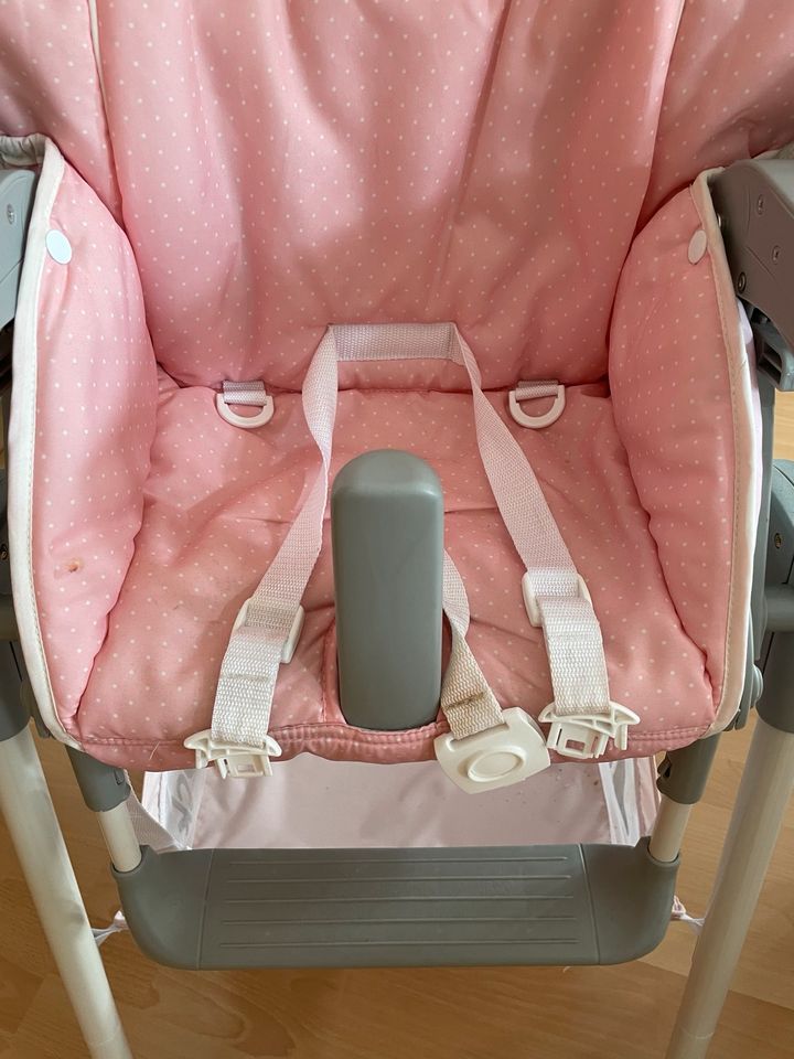 Hochstuhl Kinderstuhl mit Aufsatz für Babyschale von Hauck Pink in Nordhausen