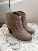 Echtleder Stiefeletten Mango Größe 39 in taupe Nürnberg (Mittelfr) - Südstadt Vorschau