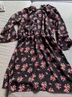 Schwarzes Kleid mit Blumenmuster/ H&M Walle - Handelshäfen Vorschau