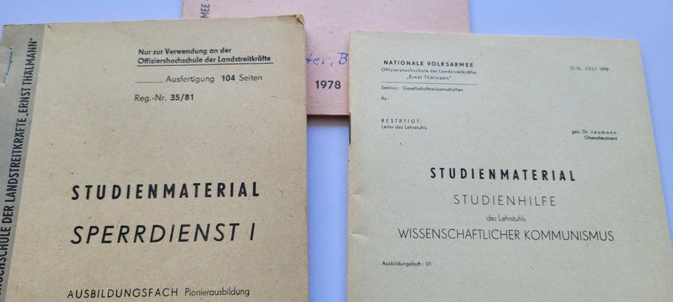 NVA 5 Heft Offiziershochschule Pionierausbildung Studienmaterial in Gera