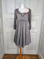 Cream,süßes Kleid,3D-Blüten,Tüll,Pailletten,Batiklook Sachsen - Görlitz Vorschau