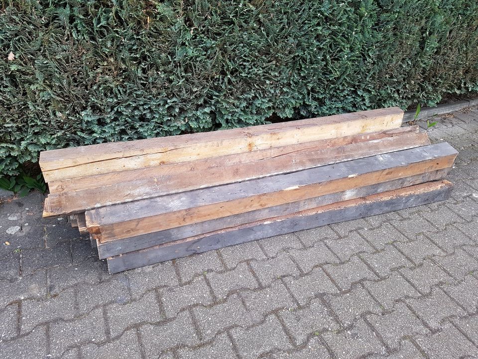 Holzbohlen Massivholz Balken Holz Altholz Vintage -mit Zuschnitt! in Herne