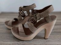 Marc O'Polo, Sandale, High Heels, Beige/Holz, Gr. 38 Baden-Württemberg - Neckartenzlingen Vorschau