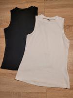 ripped Shirt top Achselshirt Damen M weiß schwarz weich Leipzig - Thekla Vorschau