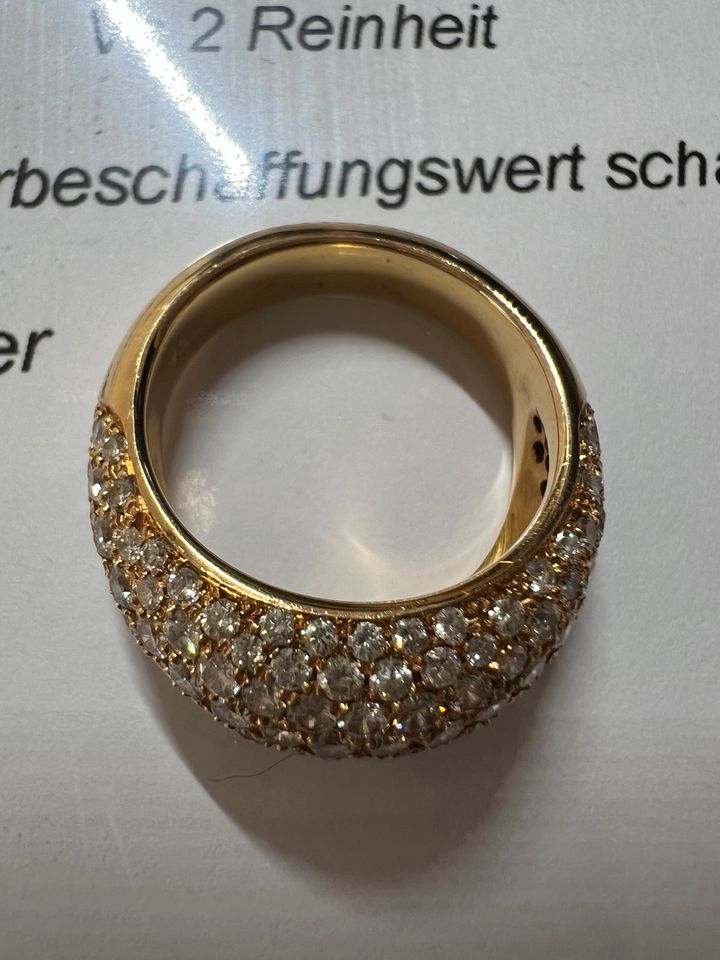 750 Geld Gold brillant Ring in Chemnitz