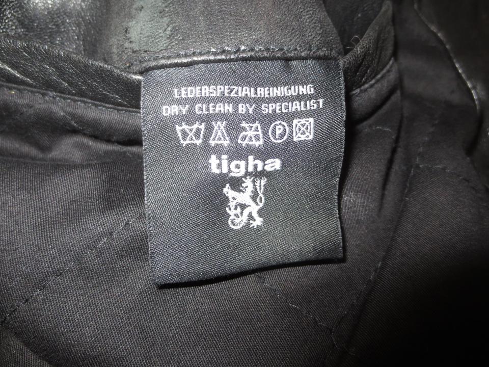 Tigha Lederjacke Bikerstyle Darian black Gr. L kaum getragen in Herford