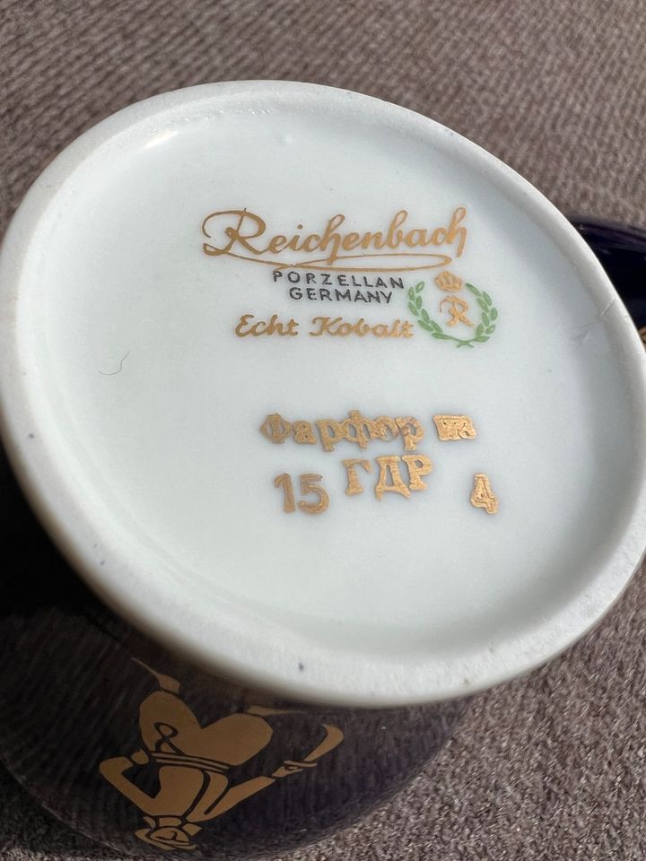 Porzellan Service Sowjetunion Export Ware DDR Reichenbach blau in Datteln