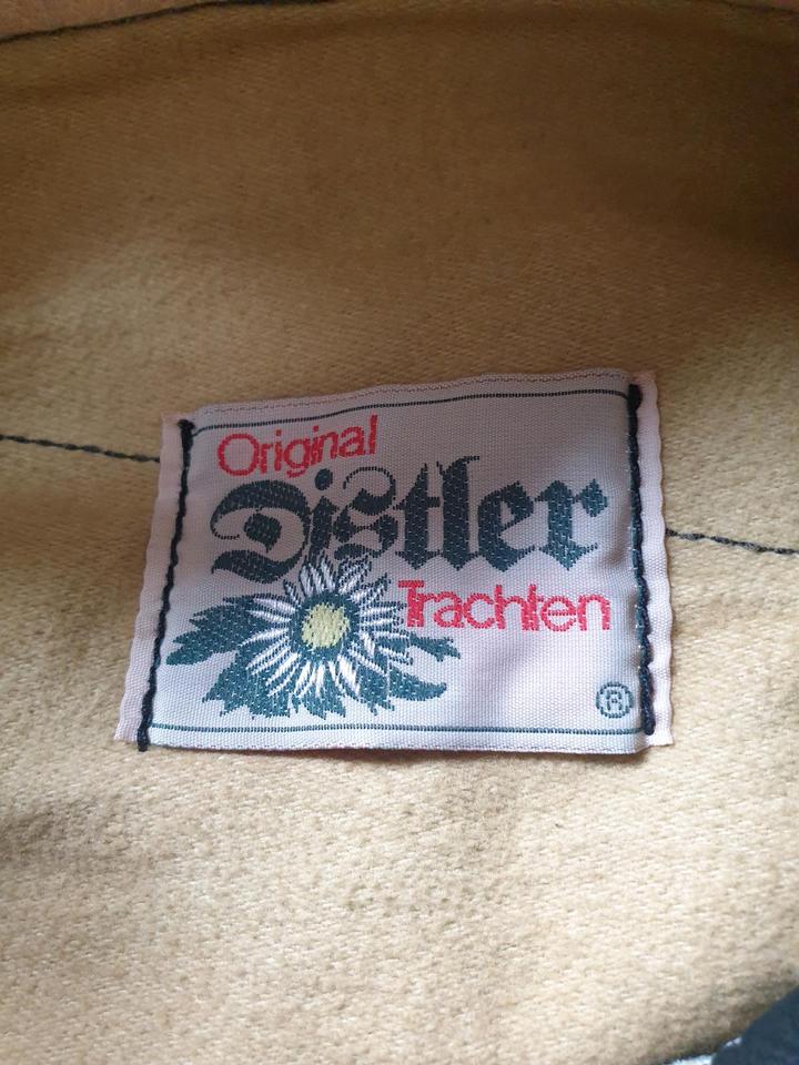Lederhose, schwarz, Distler-Trachten, 3/4 lang, Oktoberfest, VB in Memmingen