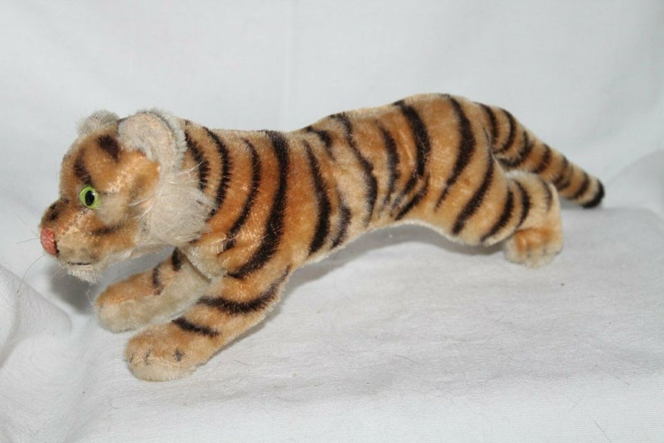 STEIFF Tiger aus den 60ern 23 cm ohne Knopf + Fahne in Düsseldorf