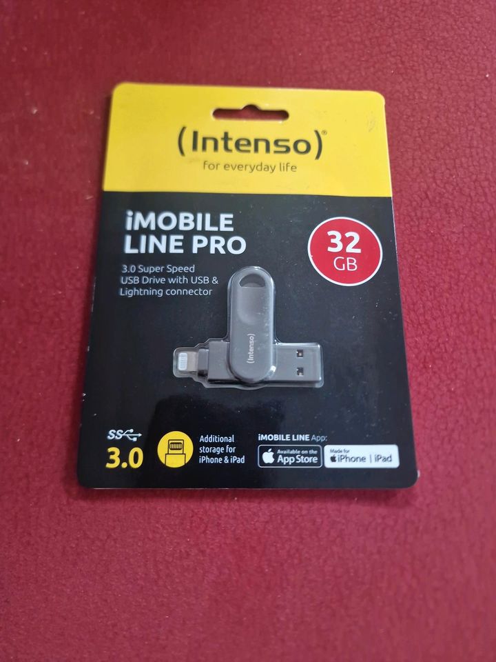Imobile Line Pro Intenso USB 3.0 32GB Apple Lightning iPhone ipad in Zwickau