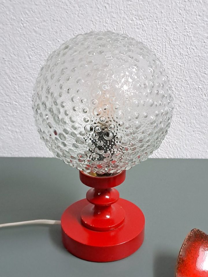 Nachttischlampe 70er J. Kugellampe Bubble Lamp Space Age Vintage in Dresden