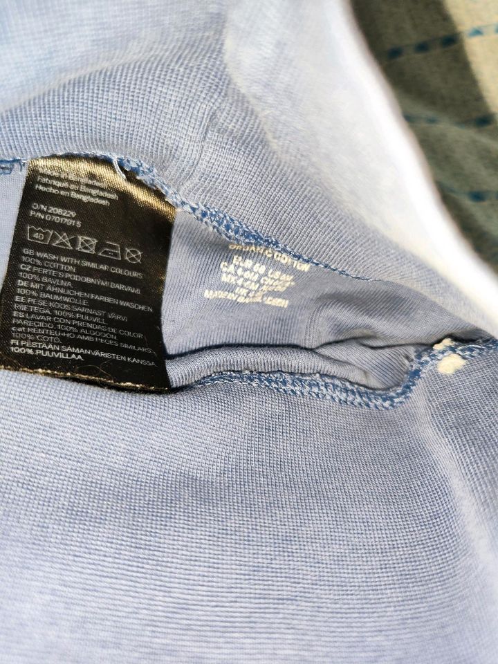 3stk H&M Baby Hosen Hose mit Fuß Füßen blau grau hellblau 68 in Hamburg