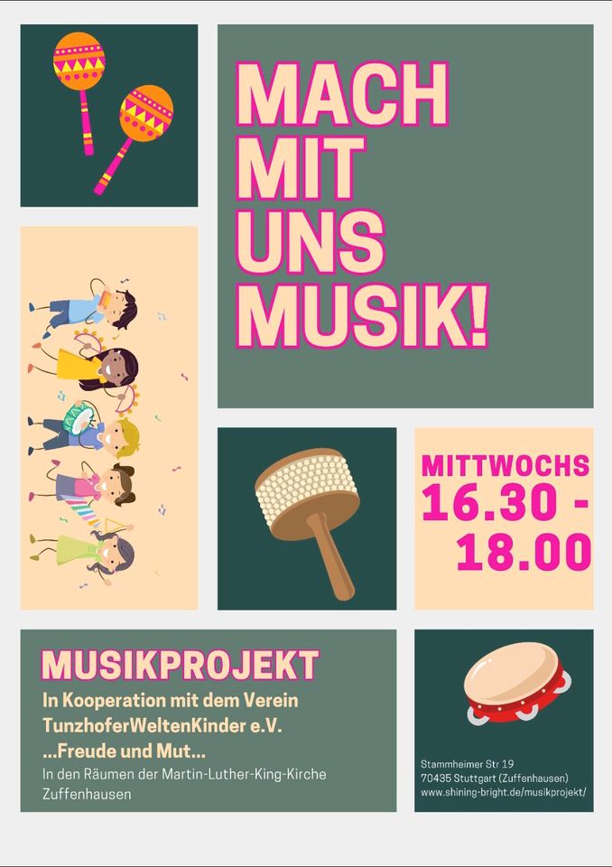 Musikprojekt für kindern und Familien in Stuttgart
