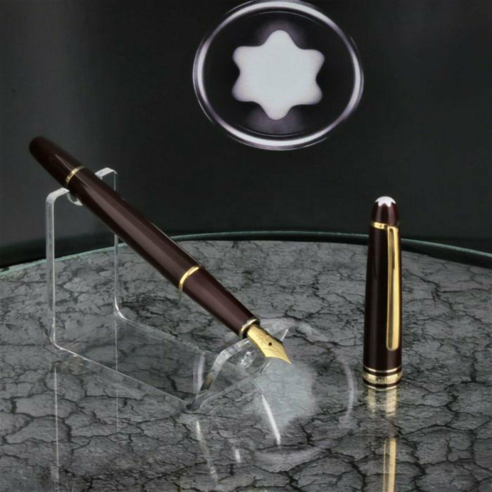 Montblanc Bordeaux 4810 Meisterstuck 144 Füller poliert Zertifikat Neuw. Füllfederhalter Geschenk Weihnachten Wunschgravur Sammler Top Versand Händler DHL Echt in Igel