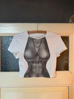 sheIn Damen T-Shirt Gr. 34/36 cropped Niedersachsen - Nienstädt Vorschau