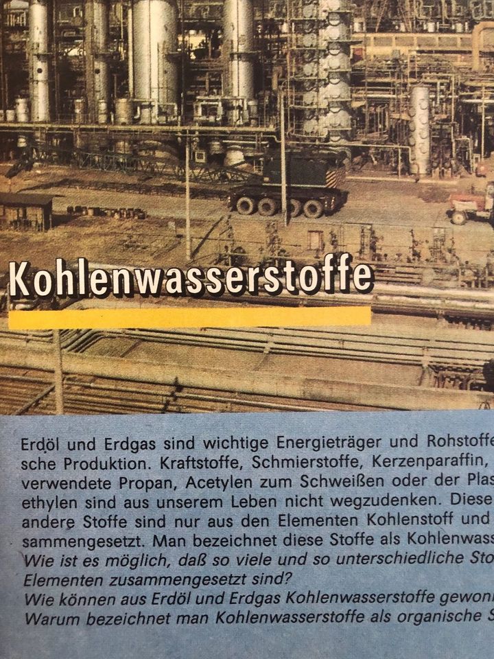 Chemie 9. Klasse, Volk und Wissen Verlag Berlin 1990, 1.Auflage in Potsdam