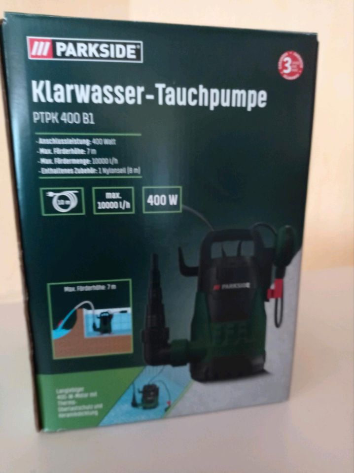 Neu Klarwasser Tauchpumpe in Oberlahr