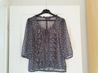MEXX transparente Chiffonbluse Damen Top Schlupf-Bluse grau rosè Dortmund - Asseln Vorschau