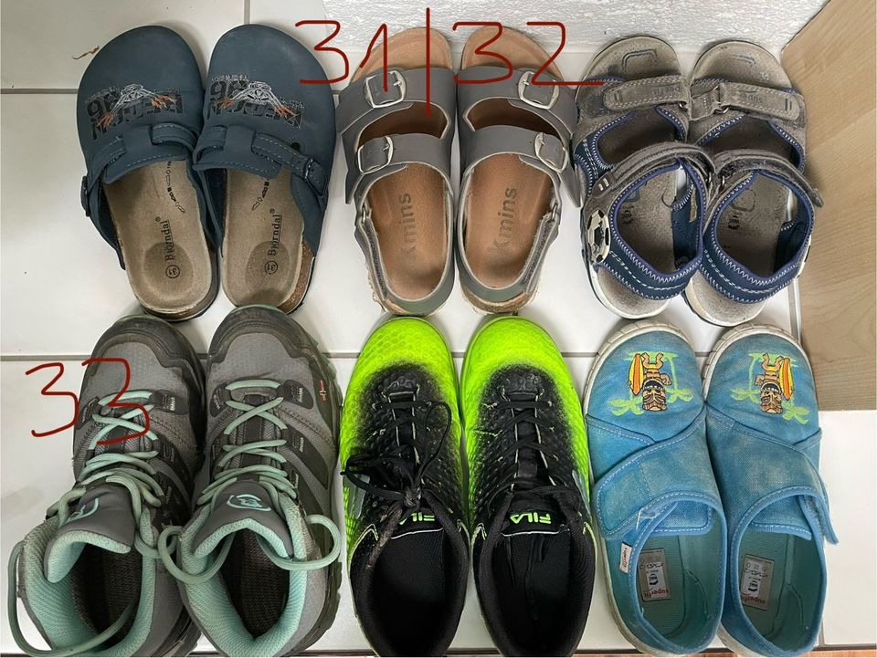 Kinderschuhe Gr. 31 bis 33 Schuhpaket 6 Paar in Arnstadt