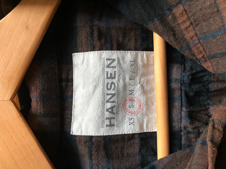 Hansen Garments, gebrauchtes Hemd, kariert blau/braun/schwarz in Hamburg