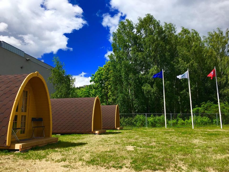 Camping Pod Campingplatz Zelt Mobil Heim Haus Wohnwagen in Stein-Bockenheim