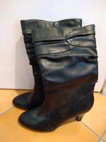 Stiefel aus Kunstleder, Schwarz, Görtz, Gr.40, Kunstleder brüchig Hamburg-Nord - Hamburg Barmbek Vorschau