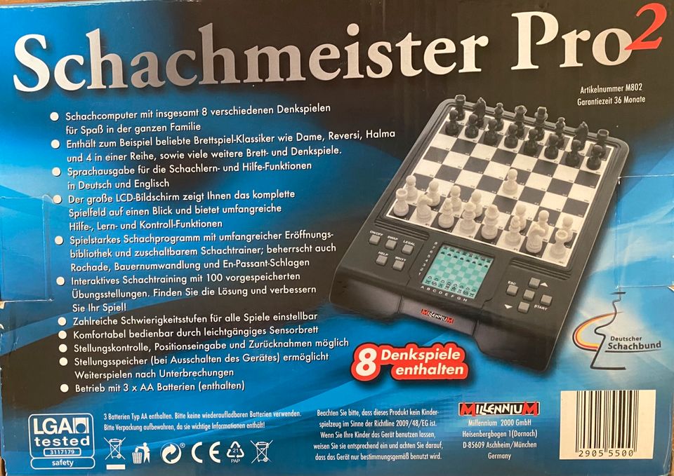 Schachmeister Pro 2 (Schach Simulator) in Ottendorf-Okrilla