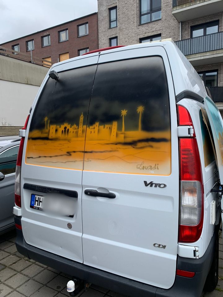 Mercedes-Benz Vito 116 CDI Lang Van WoMo Solaranlage Hochdach in Hamburg