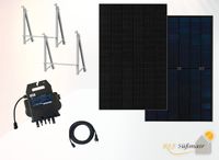 Balkonkraftwerk Set 2x 435W JA Solar JAM54D41 Fullblack mit APSystems EZ1-M und Geländerhalterung Kr. München - Neuried Kr München Vorschau