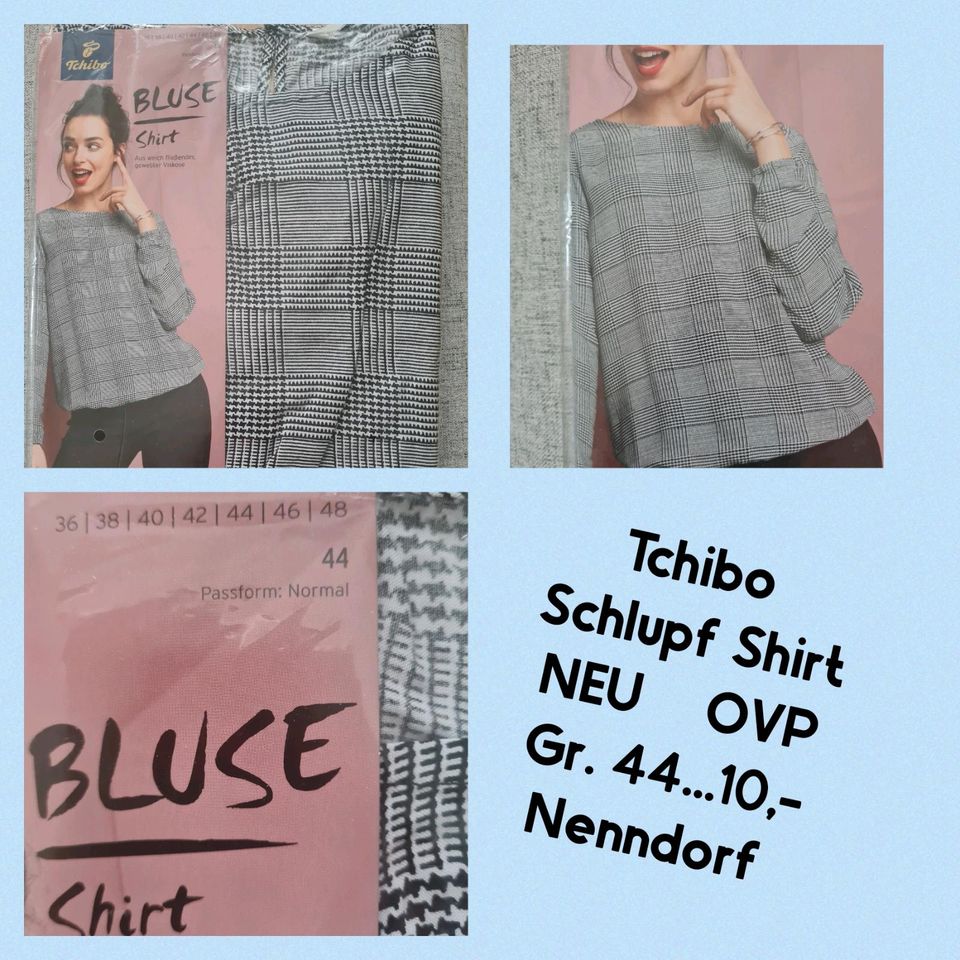 TCM Schlupfbluse, Gr. 44, Neu + OVP, Tchibo in Rosengarten