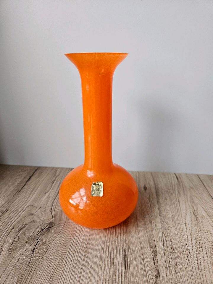 La Vida Vase orange 21cm..Glasvase..Deko.. in Rödental