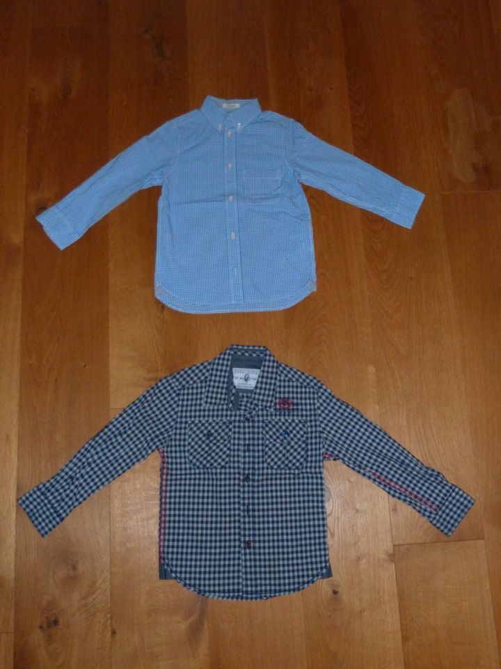 H&M Langarmhemden Hemden Karo Streifen Jeans 110 116 in Hannover