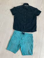 Jack Jones Hemd schwarz Gr. XL & Shorts türkis Gr. 54 Hessen - Biedenkopf Vorschau