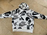 NIKE Hoodie Gr. L weiß mit Allover-Print Logo - TOP ZUSTAND Bayern - Kühbach Vorschau