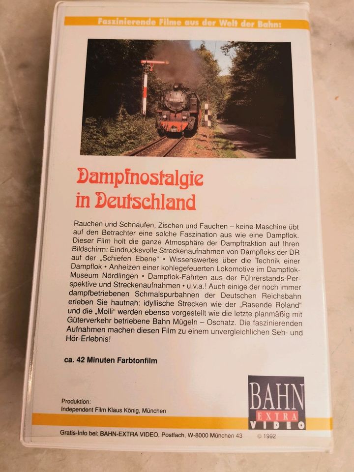 Eisenbahn - Dampfnostalgie in Deutschland -  VHS Kassette in Altenberge