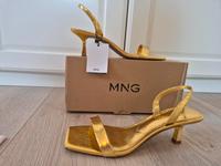MANGO, Sommersandalen, NEU, Gold, Größe 39 Niedersachsen - Wedemark Vorschau