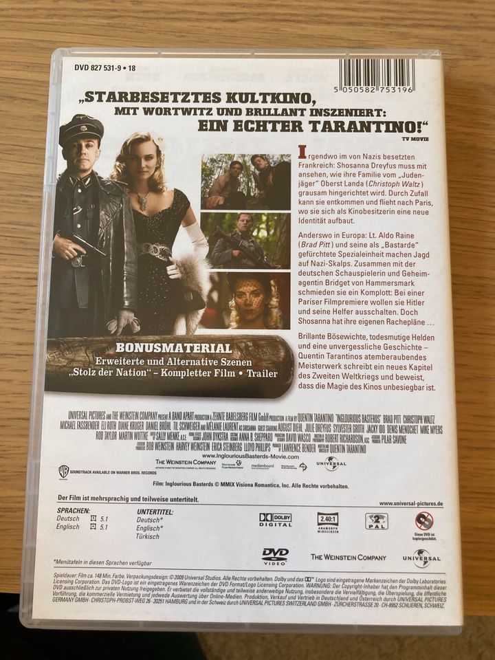 Inglorious Basterds - DVD in Hamburg