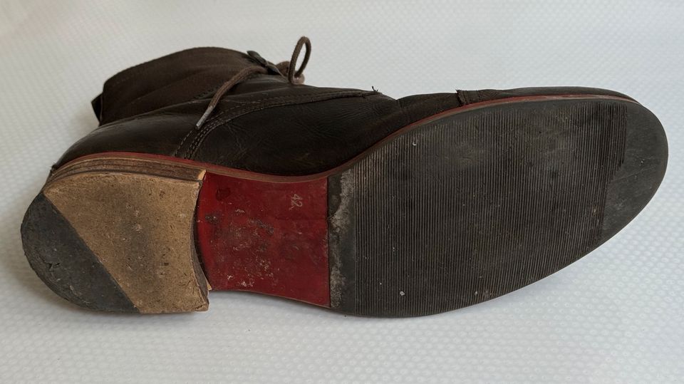Cox Herren Boots Leder Stiefel braun 42 Vintage Optik in München