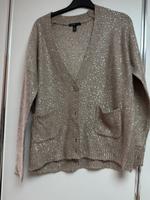 Mango Strickjacke braun / gold Pailette gr. S  Damen Nordrhein-Westfalen - Geldern Vorschau