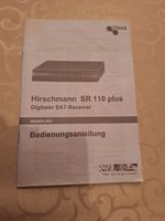 Hirschmann SR 110 Plus Bedienungsanleitung Bayern - Münchsmünster Vorschau
