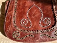 Vintage Handtasche Ledertasche  Nieten Cowboy Boho Hippie Retro Leipzig - Knautkleeberg-Knauthain Vorschau