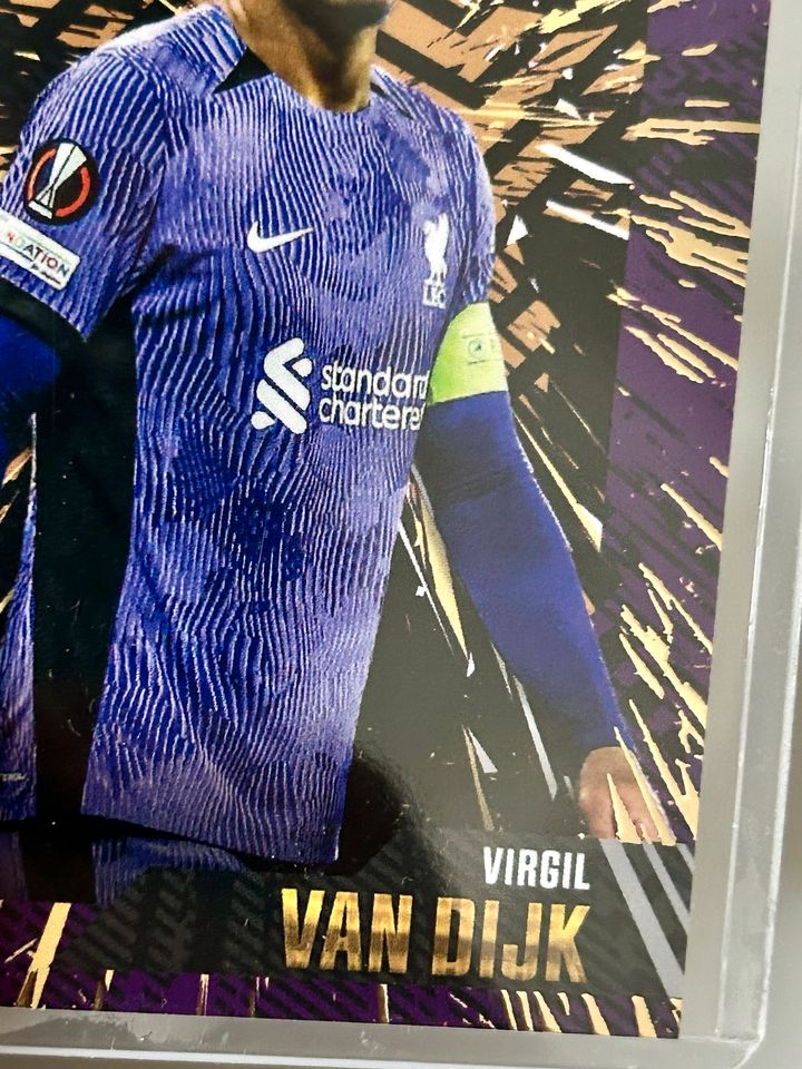 Virgil Van Dijk Liverpool | Fussball Sammelkarte TOPPS GOLD UEFA in Dinslaken